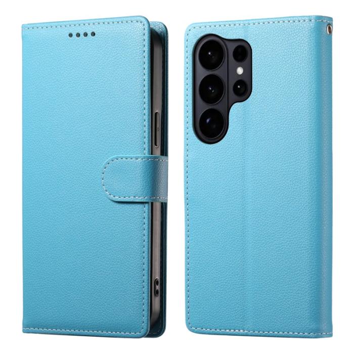 OEM - Plånboksfodral för Samsung Galaxy S26 Ultra Magnetiskt Konstläder - Ljusblå