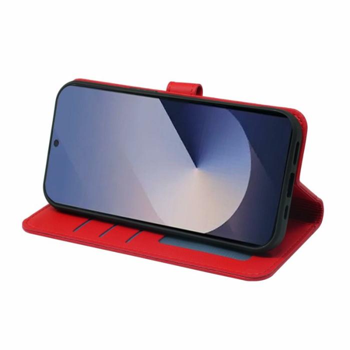 OEM - Plånboksfodral för Samsung Galaxy S26 Ultra Magnetiskt Konstläder - Röd