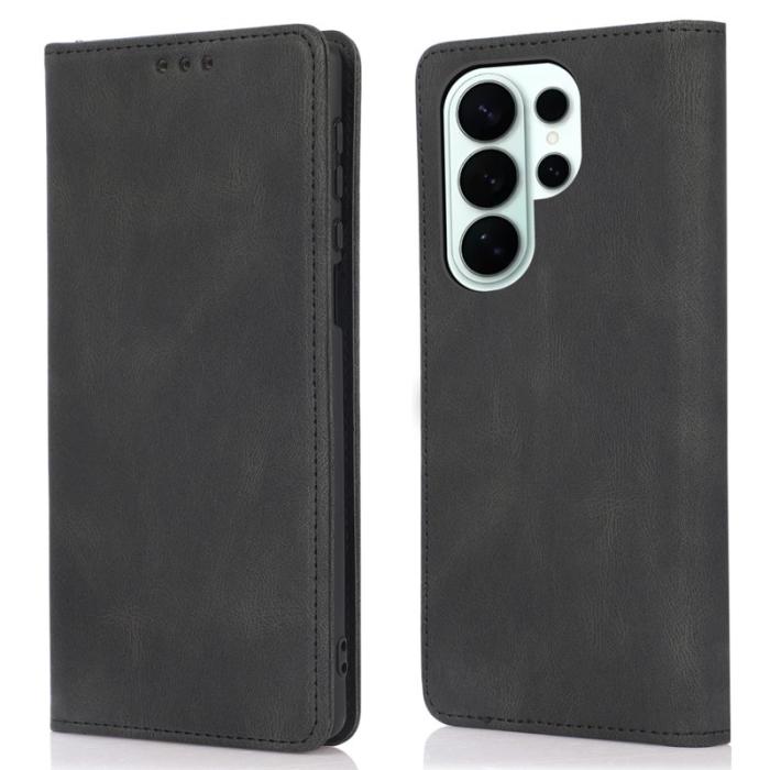 OEM - Plånboksfodral för Samsung Galaxy S26 Ultra Magnetiskt Konstläder - Svart