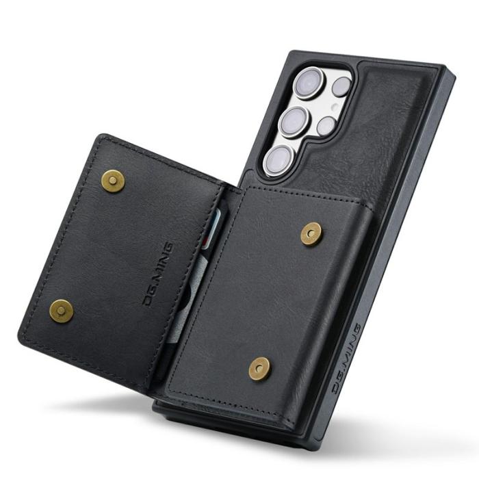 DG.MING - DG.Ming Mobilfodral för Samsung Galaxy S26 Ultra Magnetiskt Konstläder - Svart