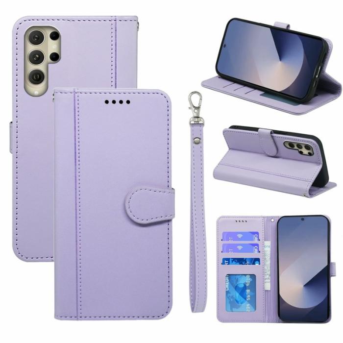 OEM - Plånboksfodral för Samsung Galaxy S26 Ultra Magnetiskt Konstläder - Lila