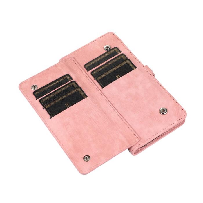 OEM - Mobilfodral för Samsung Galaxy S26 Ultra Konstläder 9 kortfack - Roséguld