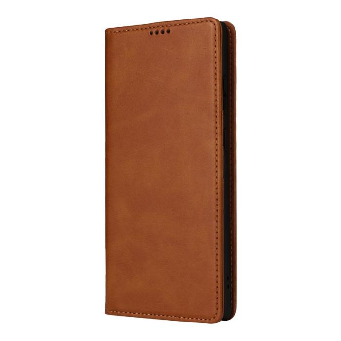 OEM - Plånboksfodral för Samsung Galaxy S26 Ultra RFID Blocking Konstläder - Brun