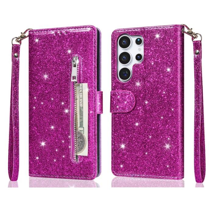 OEM - Mobilfodral för Samsung Galaxy S26 Ultra Ställfunktion Konstläder - Lila