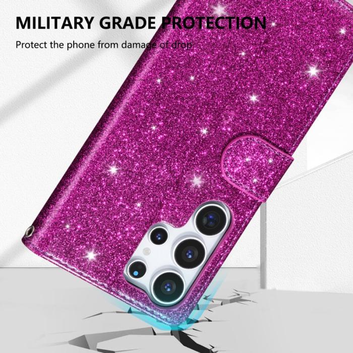 OEM - Mobilfodral för Samsung Galaxy S26 Ultra Ställfunktion Konstläder - Lila