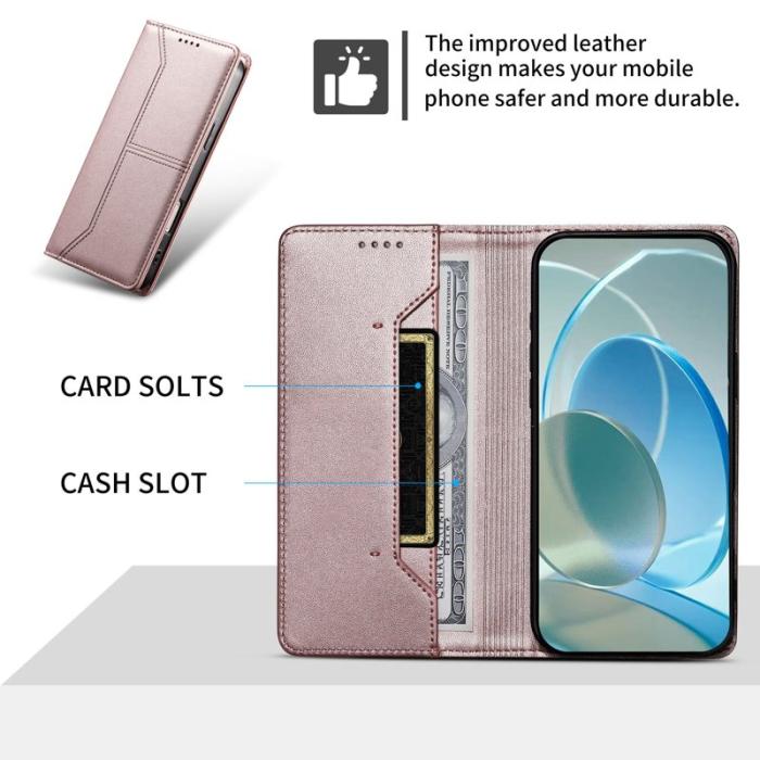 OEM - Plånboksfodral för Samsung Galaxy S26 Ultra Ställfunktion Konstläder - Rosa