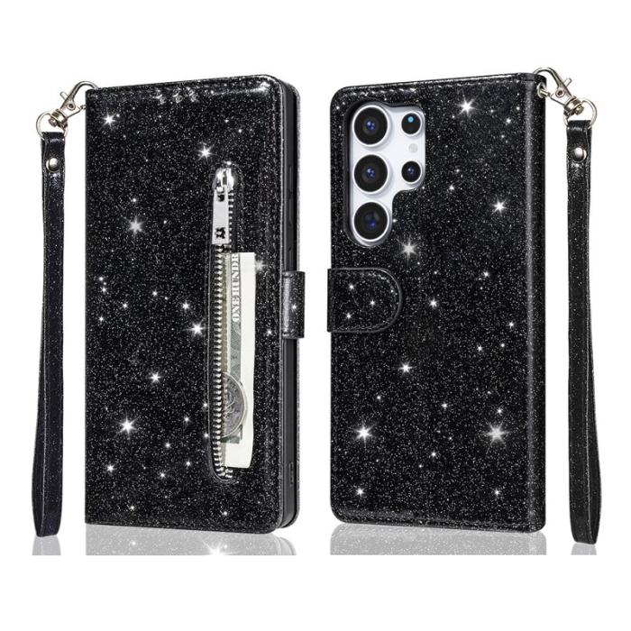 OEM - Mobilfodral för Samsung Galaxy S26 Ultra Ställfunktion Konstläder - Svart