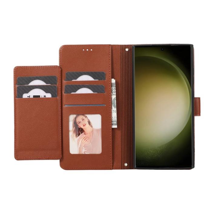 OEM - Mobilfodral för Samsung Galaxy S26 Ultra TKonstläder - Brun