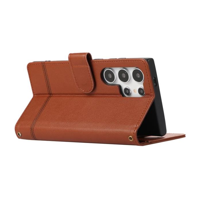 OEM - Mobilfodral för Samsung Galaxy S26 Ultra TKonstläder - Brun