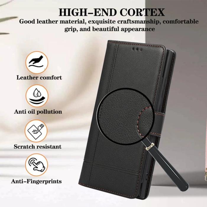 OEM - Mobilfodral för Samsung Galaxy S26 Ultra TKonstläder - Svart