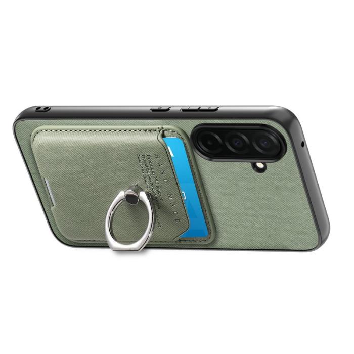 OEM - Mobilskal för Samsung Galaxy S26 Konstläder + PC + TPU - Grön