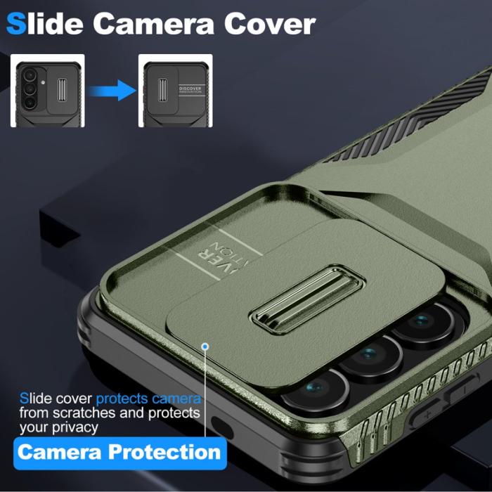 OEM - Mobilskal för Samsung Galaxy S26 Camshield TPU + PC - Grön