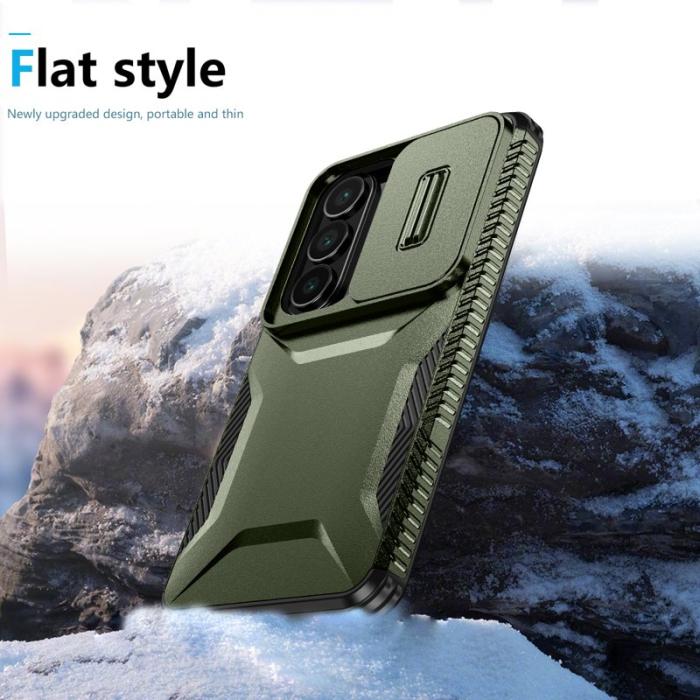 OEM - Mobilskal för Samsung Galaxy S26 Camshield TPU + PC - Grön