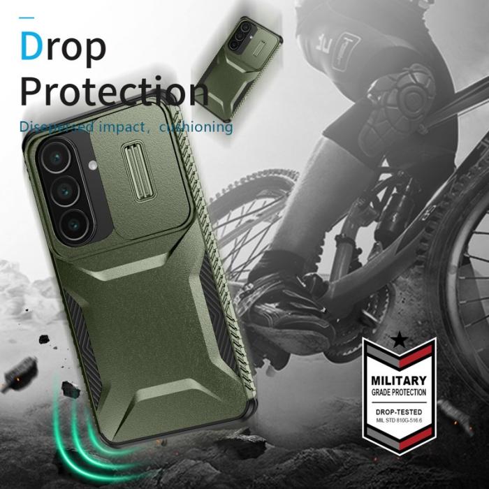 OEM - Mobilskal för Samsung Galaxy S26 Camshield TPU + PC - Grön