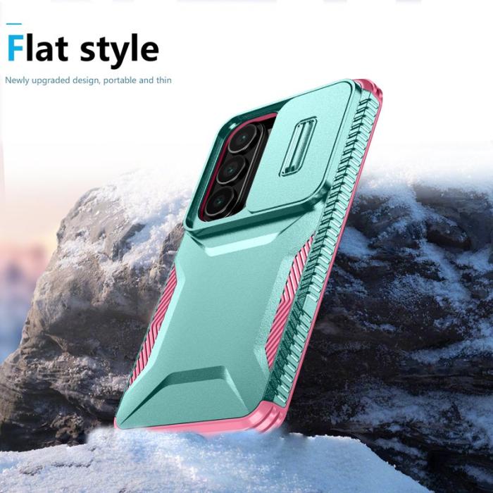 OEM - Mobilskal för Samsung Galaxy S26 Camshield TPU + PC - Grön