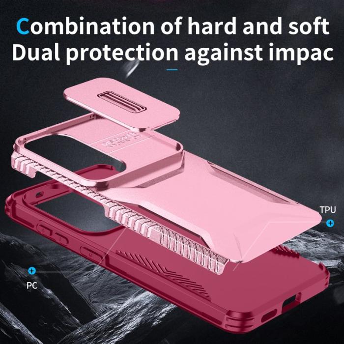 OEM - Mobilskal för Samsung Galaxy S26 Camshield TPU + PC - Rosa