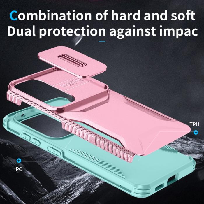 OEM - Mobilskal för Samsung Galaxy S26 Camshield TPU + PC - Rosa
