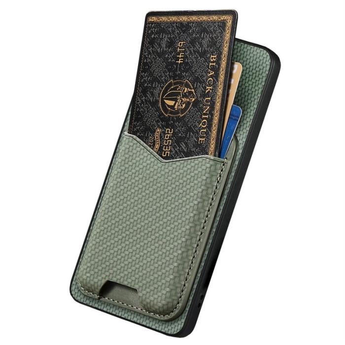 CASENEO - CASENEO Mobilskal för Samsung Galaxy S26 Fällbart stativ Konstläder - Grön