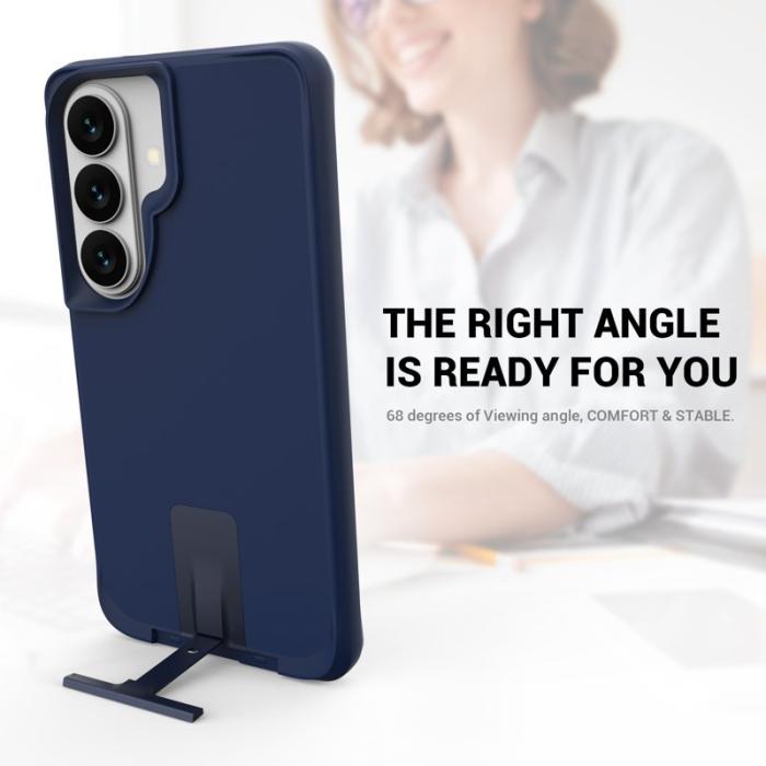 OEM - Mobilskal för Samsung Galaxy S26 Kickstand PC + TPU - Blå