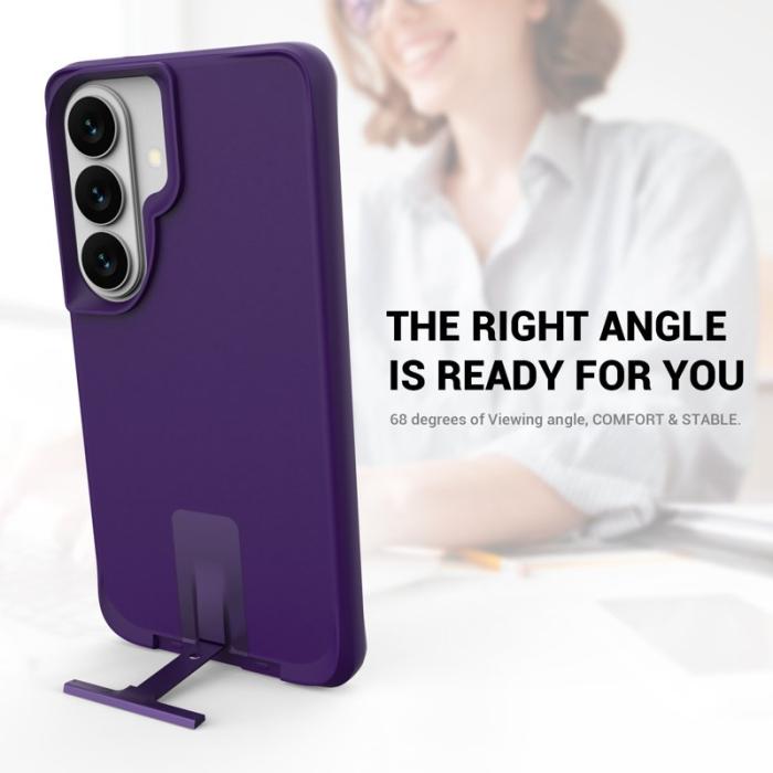 OEM - Mobilskal för Samsung Galaxy S26 Kickstand PC + TPU - Lila