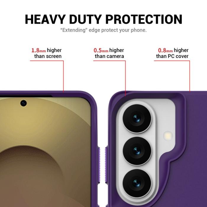 OEM - Mobilskal för Samsung Galaxy S26 Kickstand PC + TPU - Lila