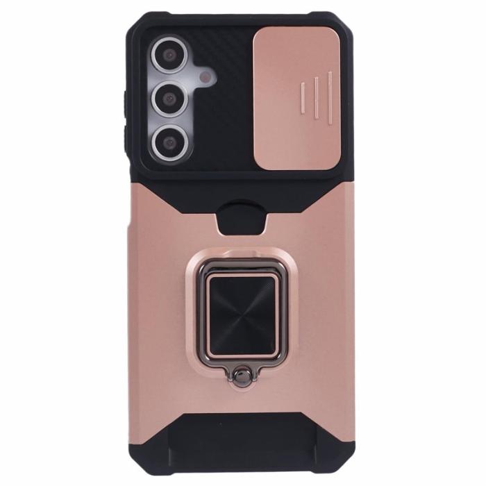 OEM - Mobilskal för Samsung Galaxy S26 Kickstand PC + TPU - Roséguld