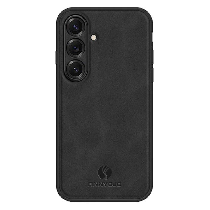 ANNYOJO - Annyojo Mobilskal för Samsung Galaxy S26 Konstläder + PC + TPU - Svart