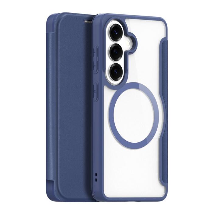 Dux Ducis - Dux Ducis Mobilskal för Samsung Galaxy S26 Magnetiskt Konstläder - Blå