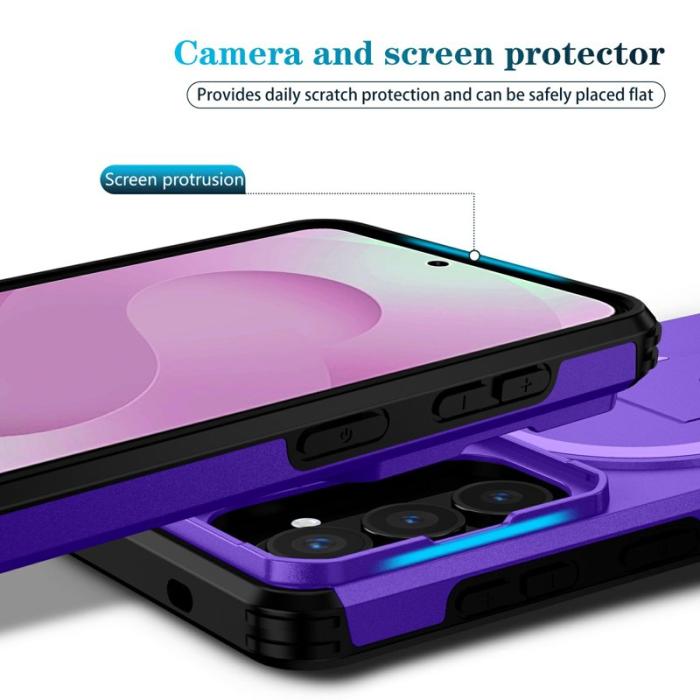 OEM - Mobilskal för Samsung Galaxy S26 Magnetiskt Kickstand PC + TPU - Lila