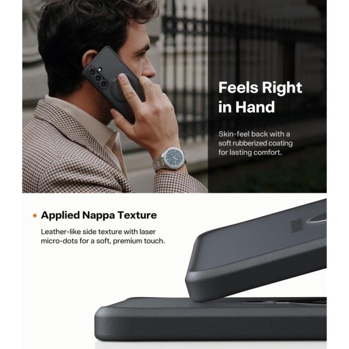 Torras - Torras Mobilskal för Samsung Galaxy S26 Magnetiskt Kickstand PC + TPU - Svart