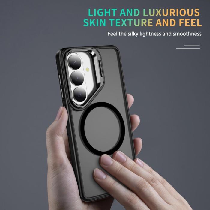 OEM - Mobilskal för Samsung Galaxy S26 Magnetiskt Kickstand PC + TPU - Svart