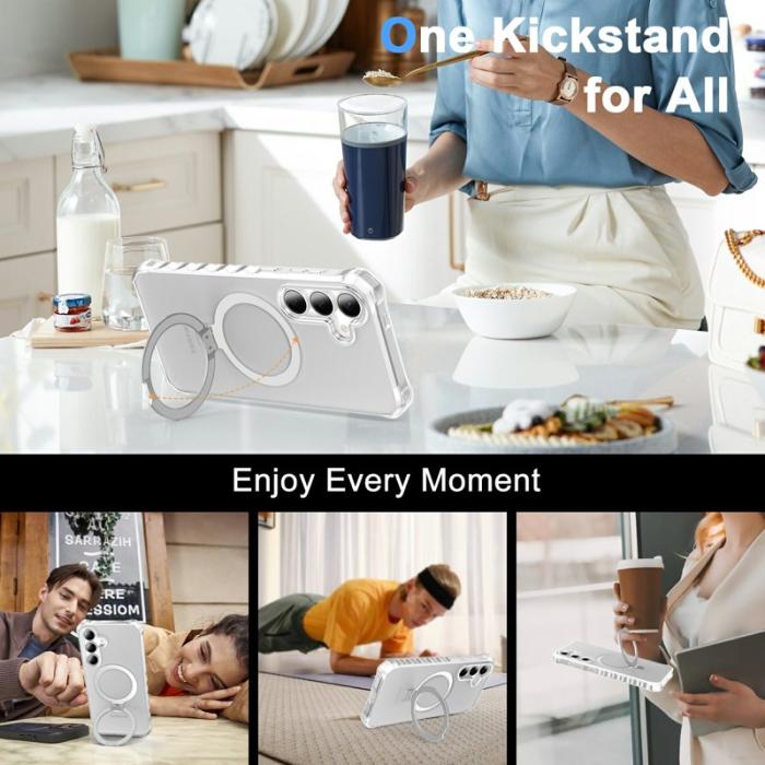 OEM - Mobilskal för Samsung Galaxy S26 Magnetiskt Kickstand TPU - Grå