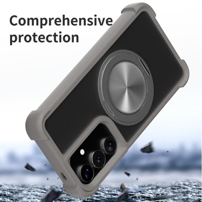 OEM - Mobilskal för Samsung Galaxy S26 Magnetiskt Kickstand TPU + PC - Grå