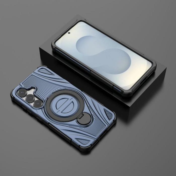 OEM - Mobilskal för Samsung Galaxy S26 Magnetiskt Kickstand TPU PC - Mörkblå