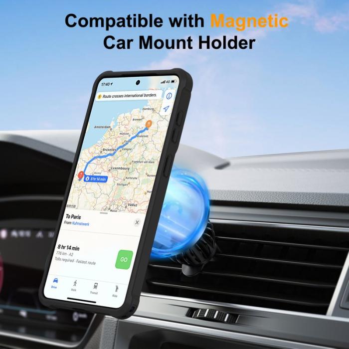 OEM - Mobilskal för Samsung Galaxy S26 Magnetiskt Kickstand TPU + PC - Svart