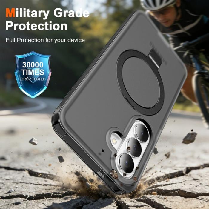 OEM - Mobilskal för Samsung Galaxy S26 Magnetiskt Kickstand TPU + PC - Svart