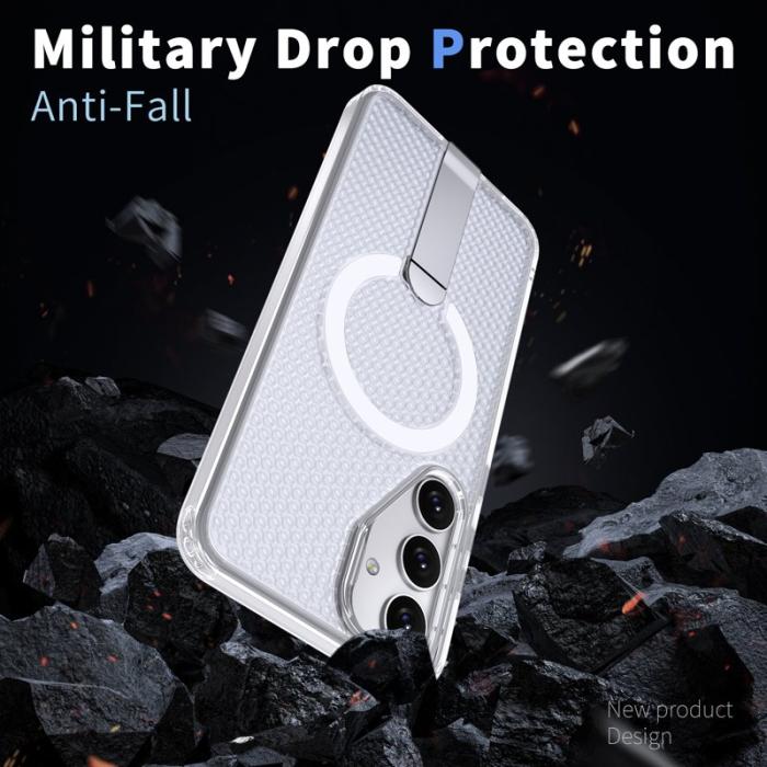 OEM - Mobilskal för Samsung Galaxy S26 Magnetiskt Kickstand TPU + PC - Transparent