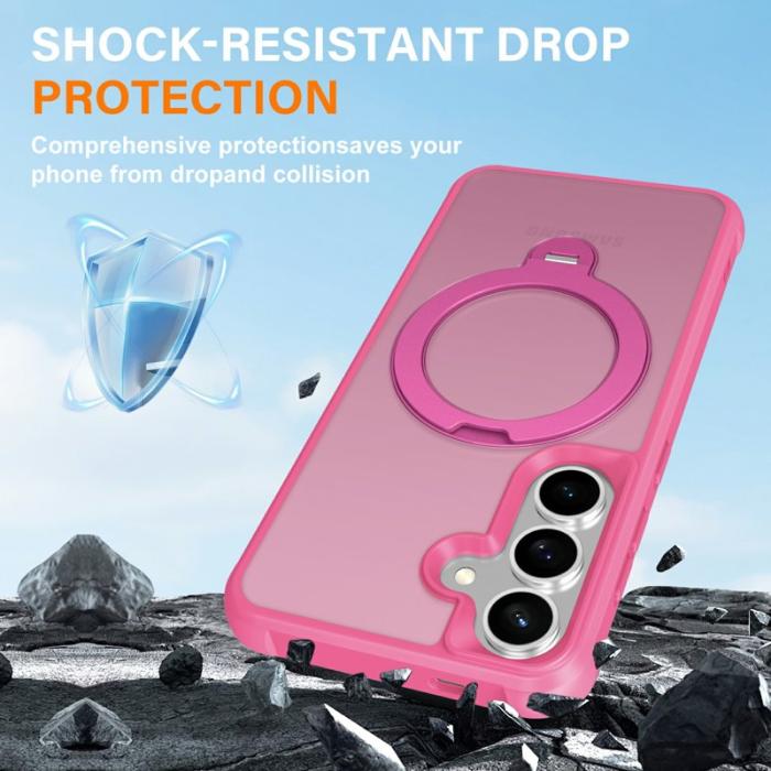 OEM - Mobilskal för Samsung Galaxy S26 Magnetiskt Kickstand TPU - Rosa