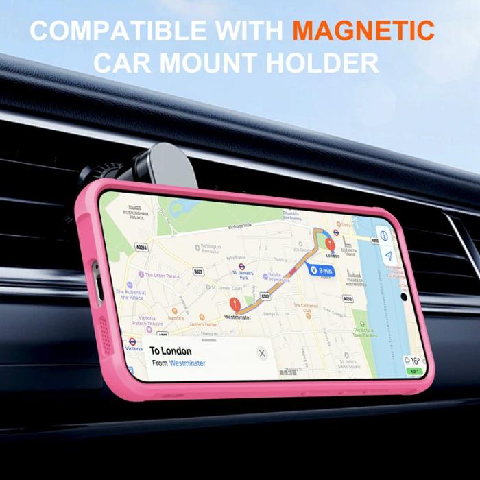 OEM - Mobilskal för Samsung Galaxy S26 Magnetiskt Kickstand TPU - Rosa