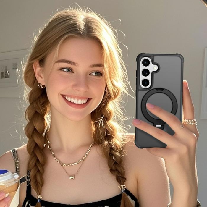 OEM - Mobilskal för Samsung Galaxy S26 Magnetiskt Kickstand TPU - Svart