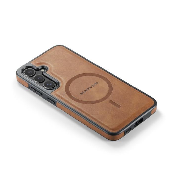 MAGKING - MAGKING Mobilskal för Samsung Galaxy S26 Magnetiskt PC + TPU - Brun