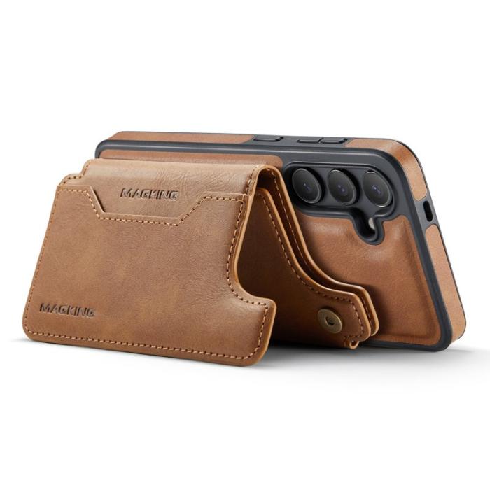 MAGKING - MAGKING Mobilskal för Samsung Galaxy S26 Magnetiskt PC + TPU - Brun