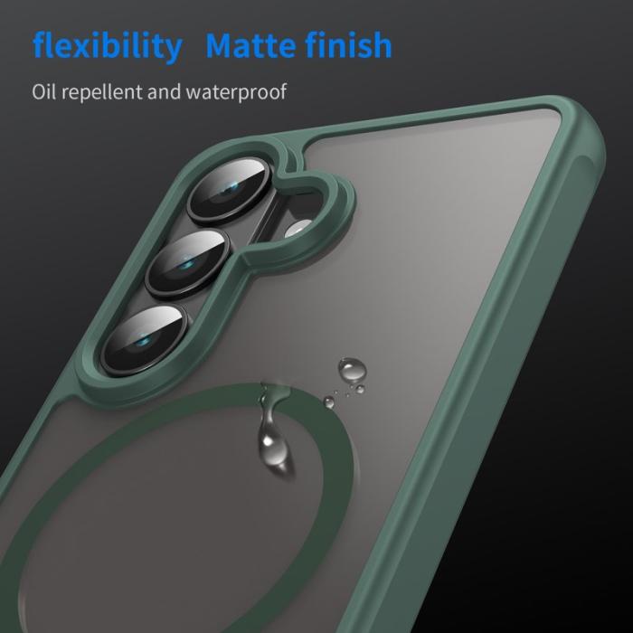 OEM - Mobilskal för Samsung Galaxy S26 Magnetiskt PC + TPU - Grön