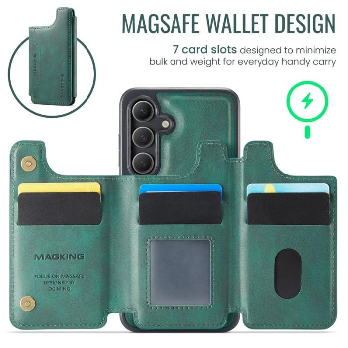 MAGKING - MAGKING Mobilskal för Samsung Galaxy S26 Magnetiskt PC + TPU - Grön