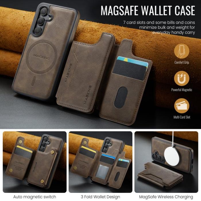 MAGKING - MAGKING Mobilskal för Samsung Galaxy S26 Magnetiskt PC + TPU - Kaffe