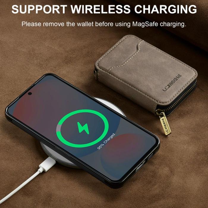 LC.imeeke - LC.IMEEKE Mobilskal för Samsung Galaxy S26 Magnetiskt PC + TPU - Kaffe