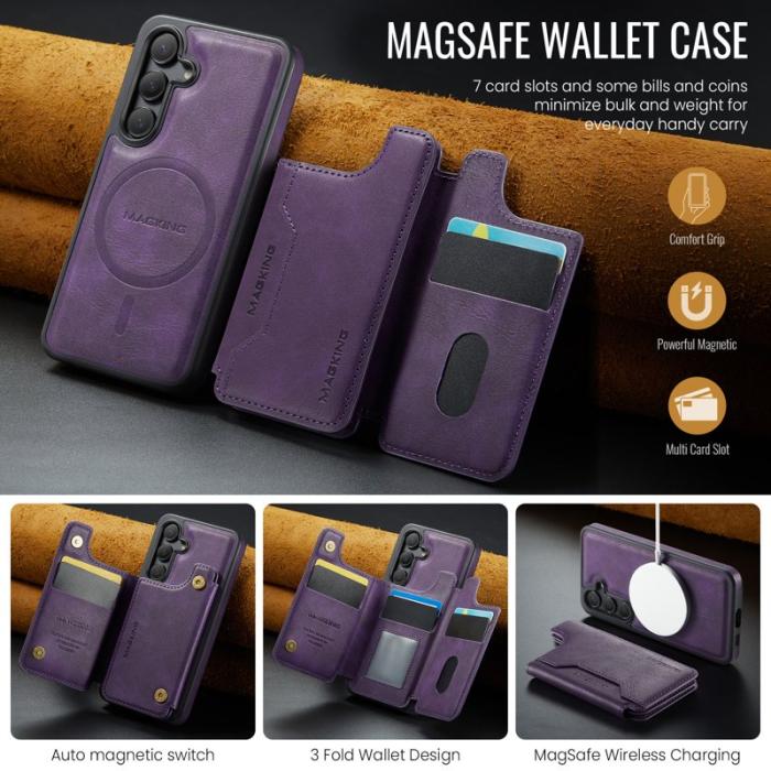 MAGKING - MAGKING Mobilskal för Samsung Galaxy S26 Magnetiskt PC + TPU - Lila