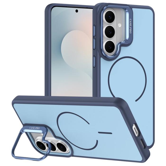 OEM - Mobilskal för Samsung Galaxy S26 Magnetiskt PC + TPU med Kickstand - Blå