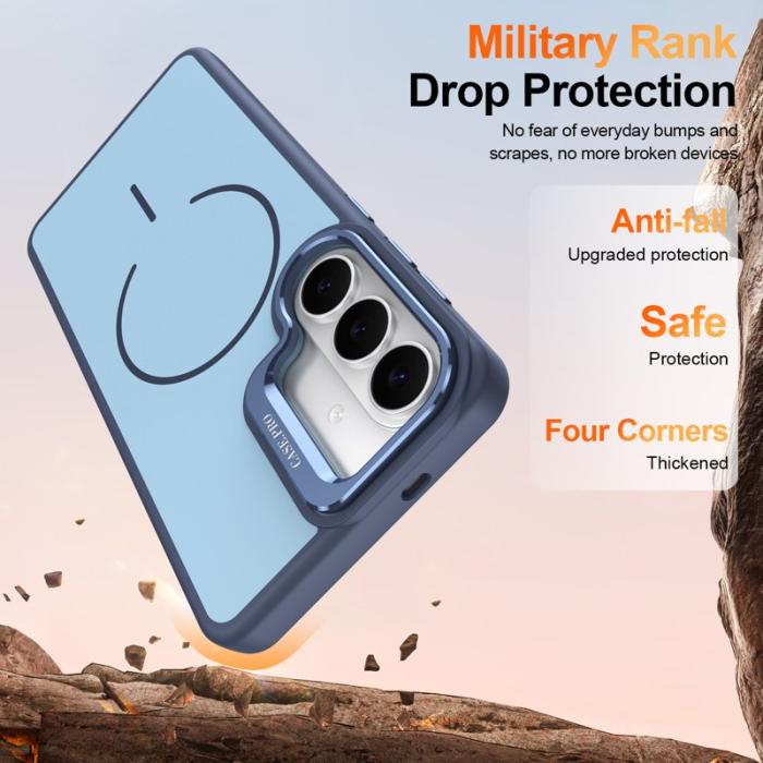 OEM - Mobilskal för Samsung Galaxy S26 Magnetiskt PC + TPU med Kickstand - Blå