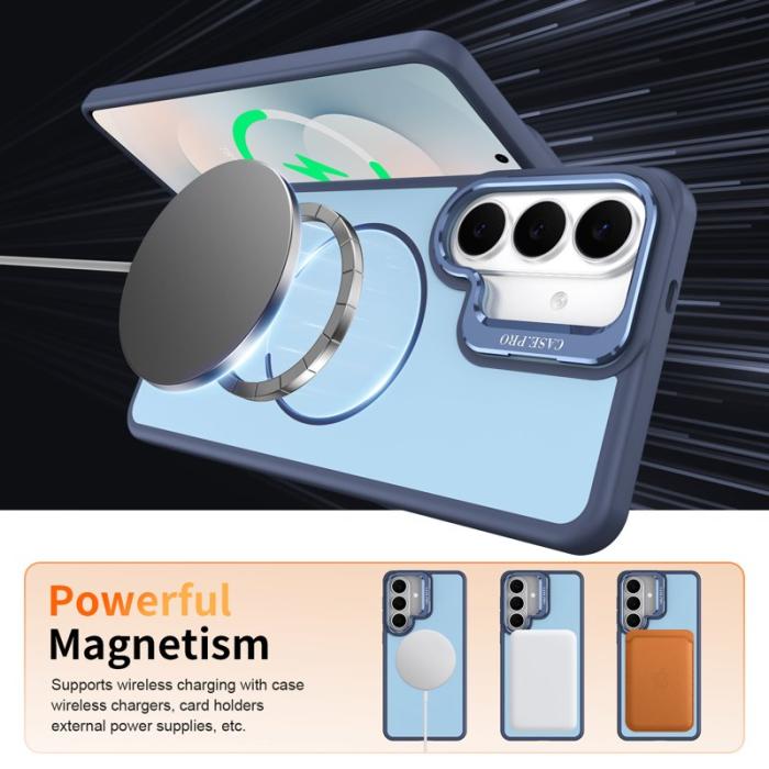 OEM - Mobilskal för Samsung Galaxy S26 Magnetiskt PC + TPU med Kickstand - Blå